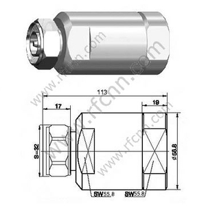 DIN αρσενικό 7/16 για 1 5/8 "Super Flexible Cable RF Connector